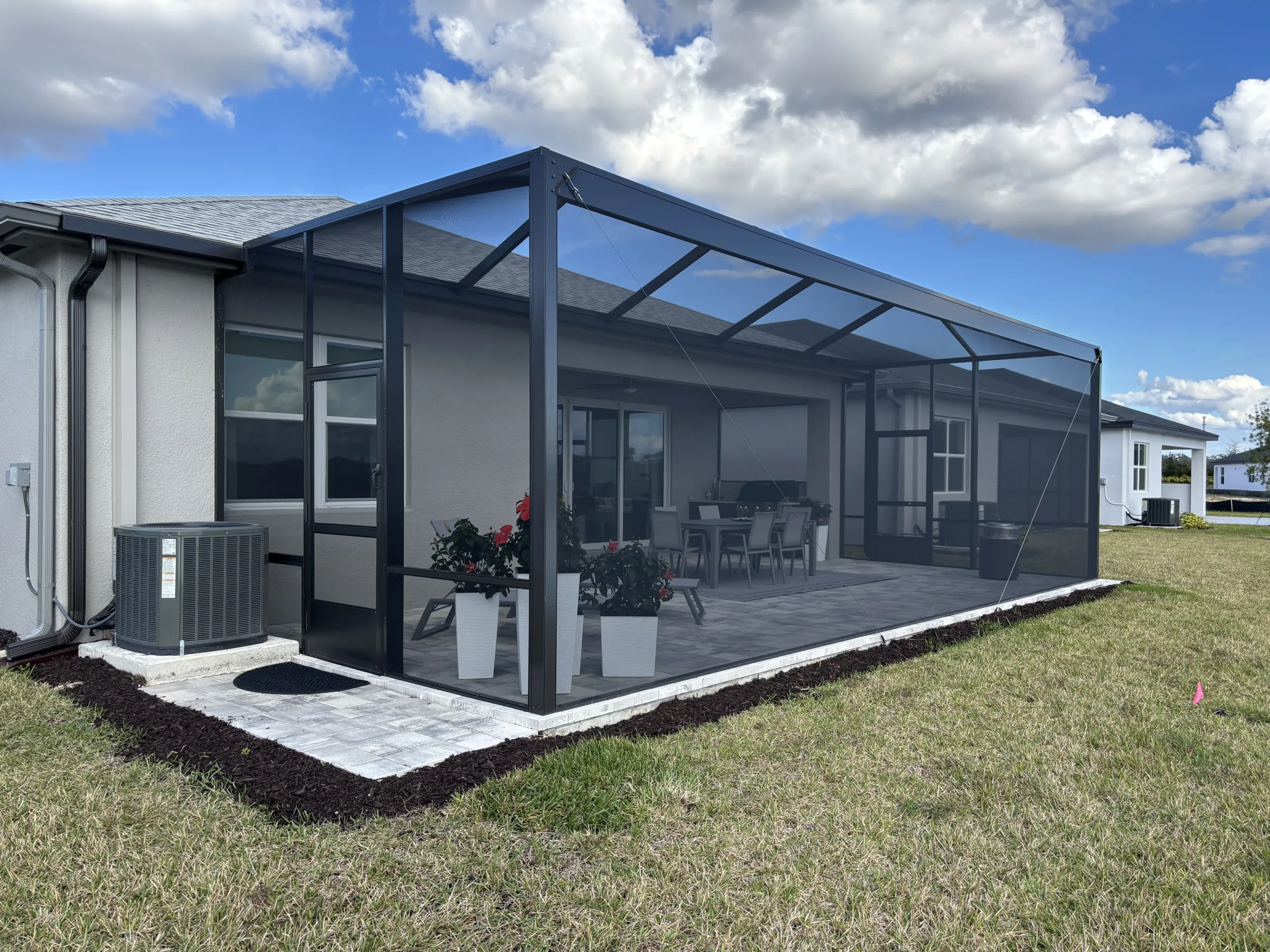 Custom screen lanai in Wesley Chapel Florida